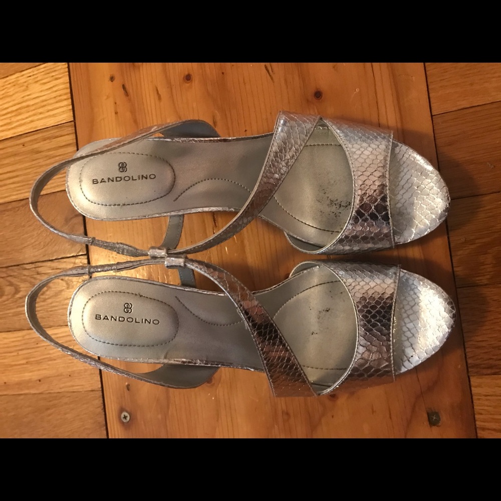 Bandolino Silver Heels